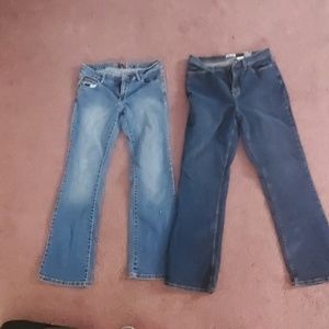 Jean's so 9 light colored size 10 dark colored